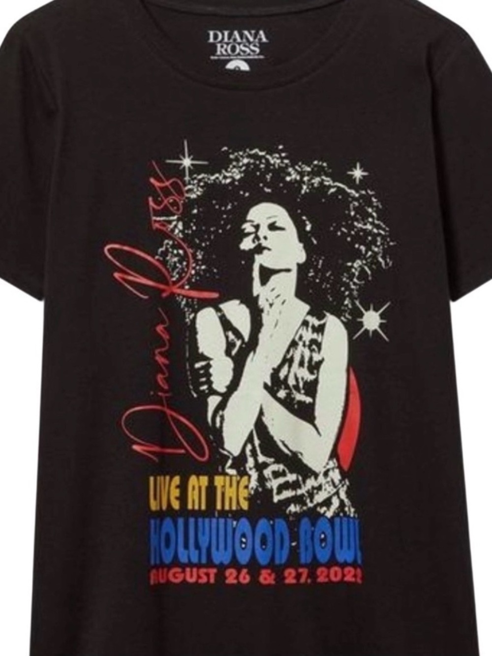 Torrid Diana Ross tee - size 1 - black
